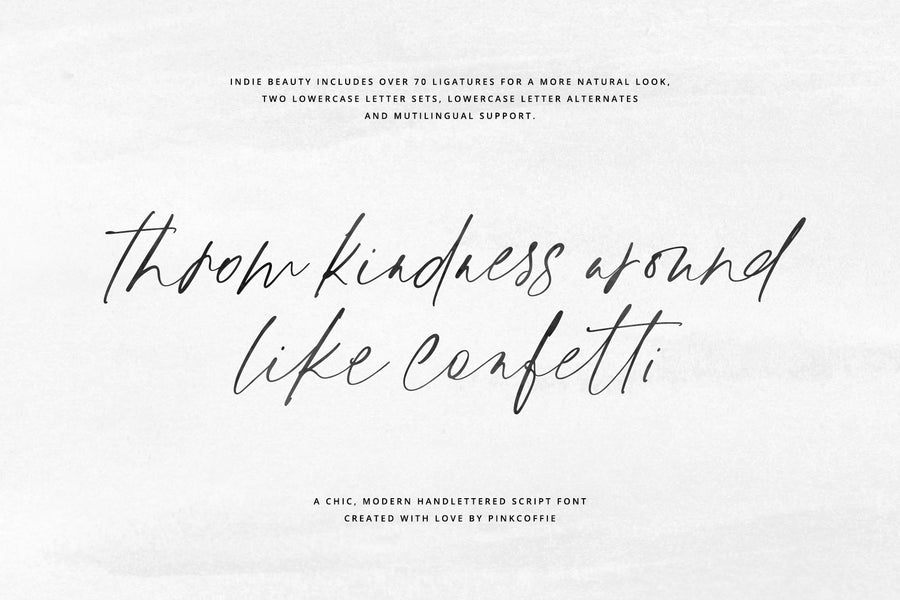 Indie Beauty Chic Handlettered Font