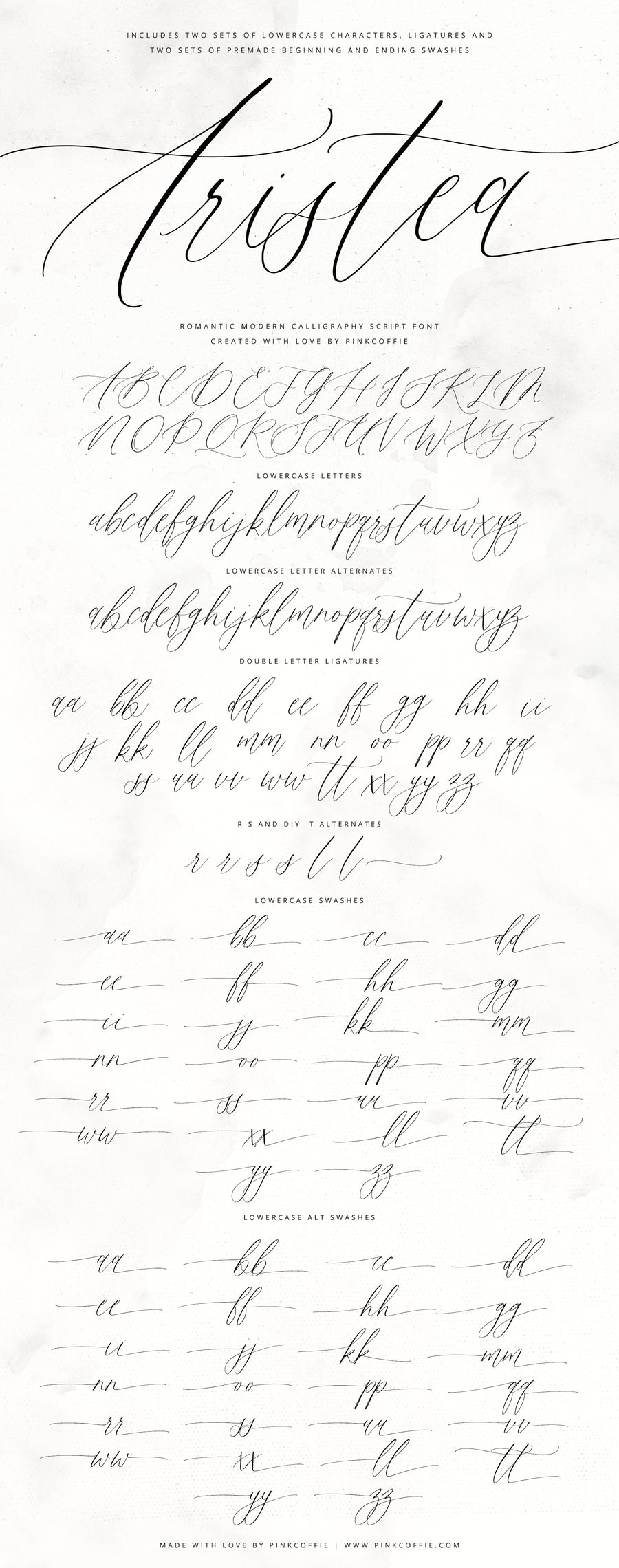 Aristea | Modern Calligraphy Script