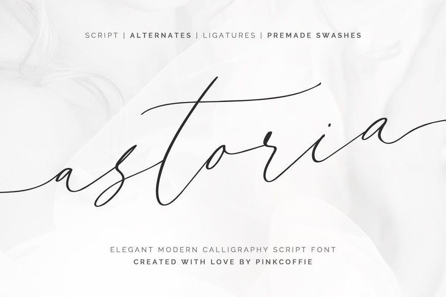 Astoria | Modern Calligraphy Script + 6 Logos