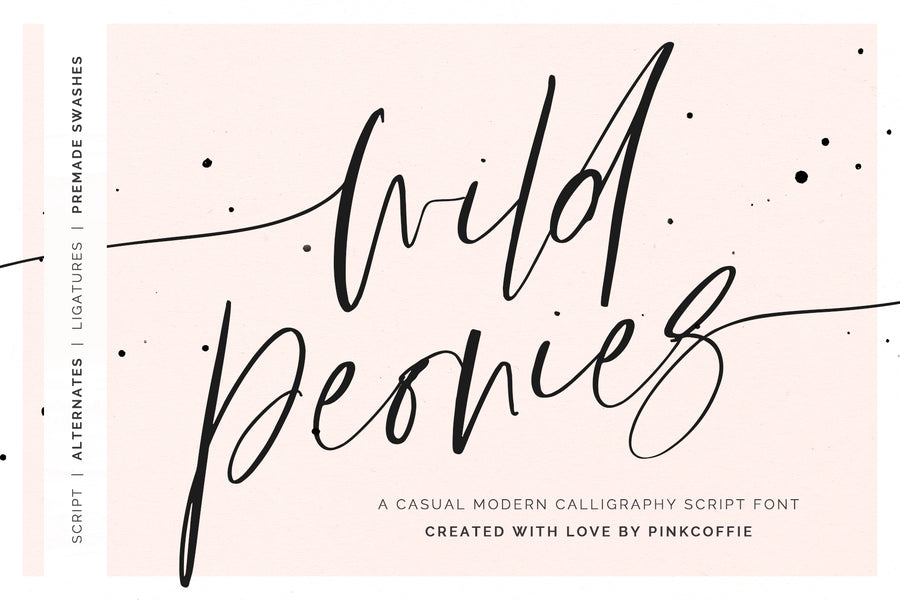 Wild Peonies | Stylish Modern Font