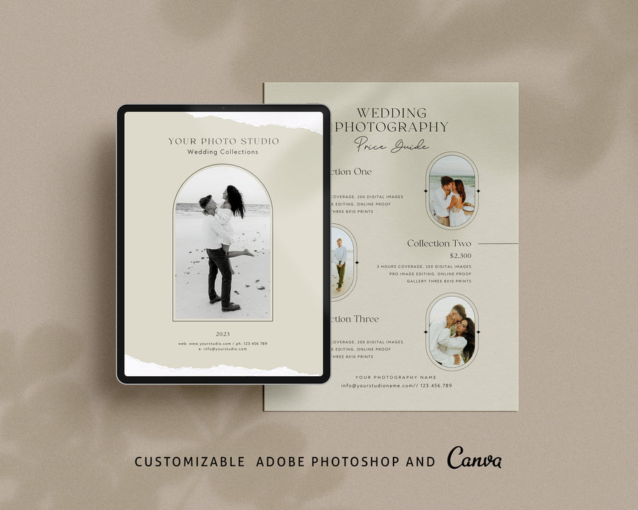 Wedding Photography Pricing Guide Template - PG108