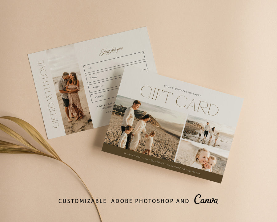Photography Gift Certificate Card Template - GC116