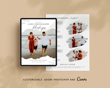 Family Photography Pricing Guide Template - PG073