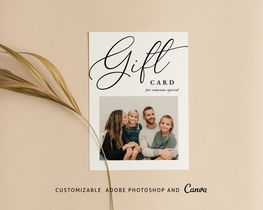 Photography Gift Certificate Card Template - GC125