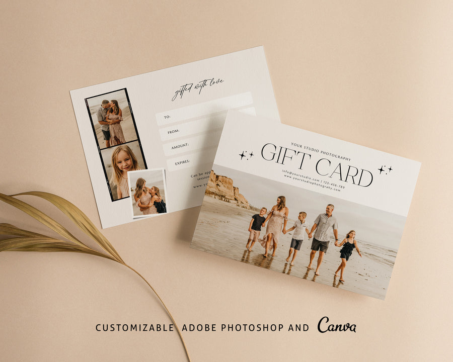 Photography Gift Certificate Card Template - GC110