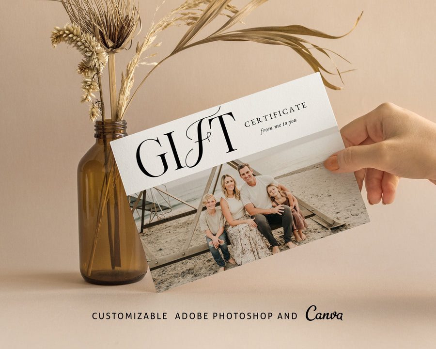 Photography Gift Certificate Card Template - GC126