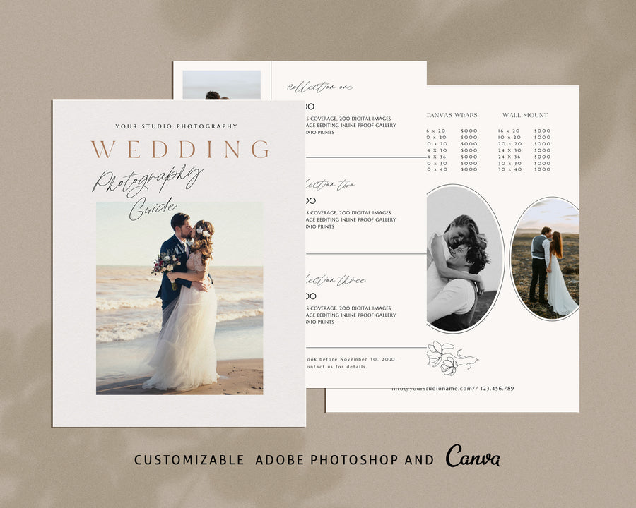 Wedding Photography Pricing Guide Template - PG092