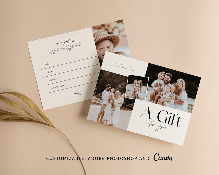Photography Gift Certificate Card Template - GC098