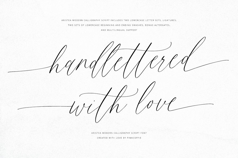 Aristea | Modern Calligraphy Script