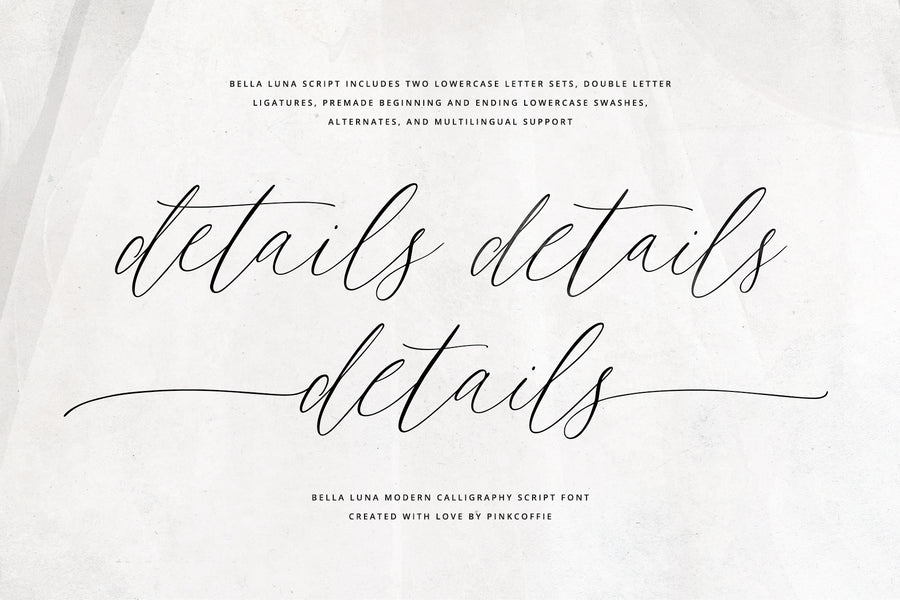 Bella Luna | Feminine Script Font
