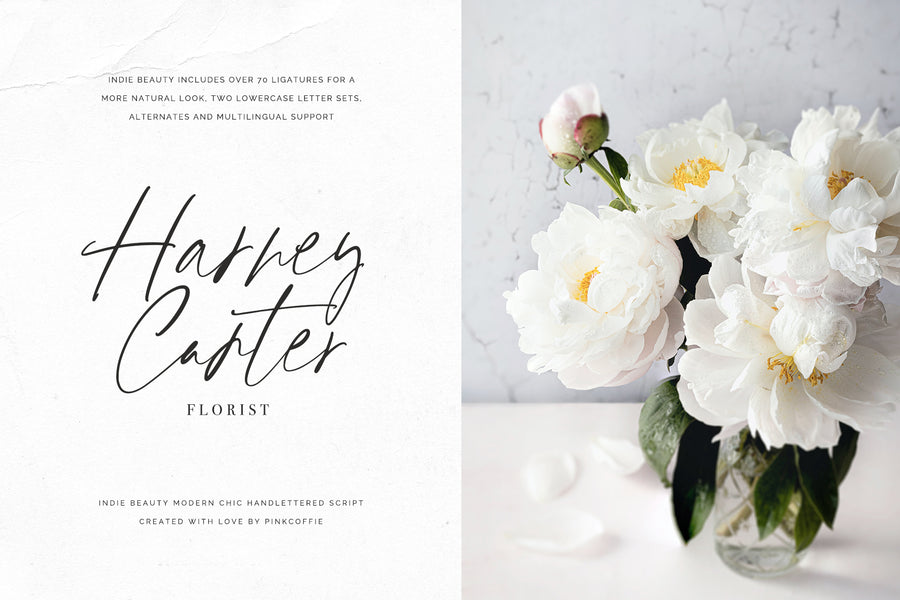 Indie Beauty Chic Handlettered Font