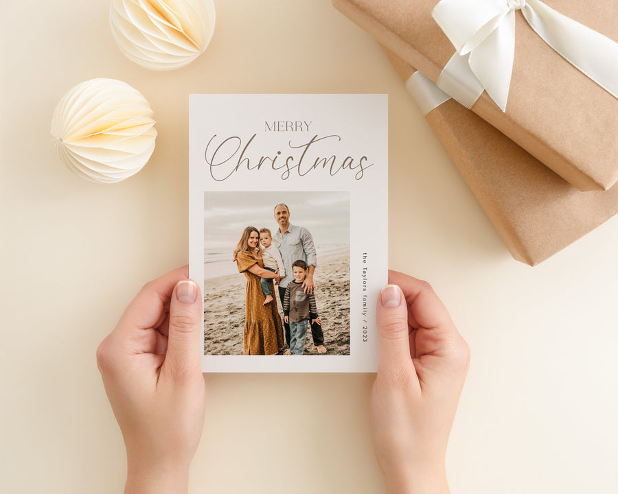 Family Merry Christmas Card Template, Printable Christmas Photo Card C – Birdesign family-merry-christmas-card-template-printable-christmas-photo-card-c-birdesign