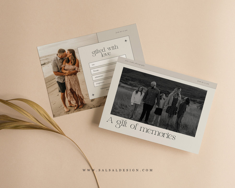 Photography Gift Certificate Card Template - GC120