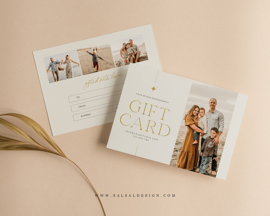 Photography Gift Certificate Card Template - GC113