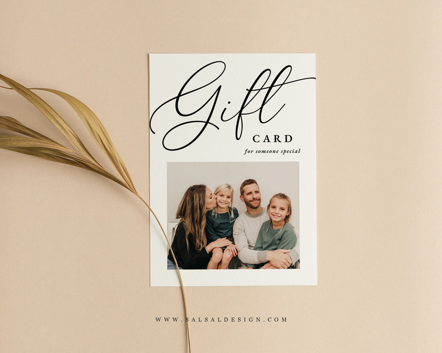Photography Gift Certificate Card Template - GC125