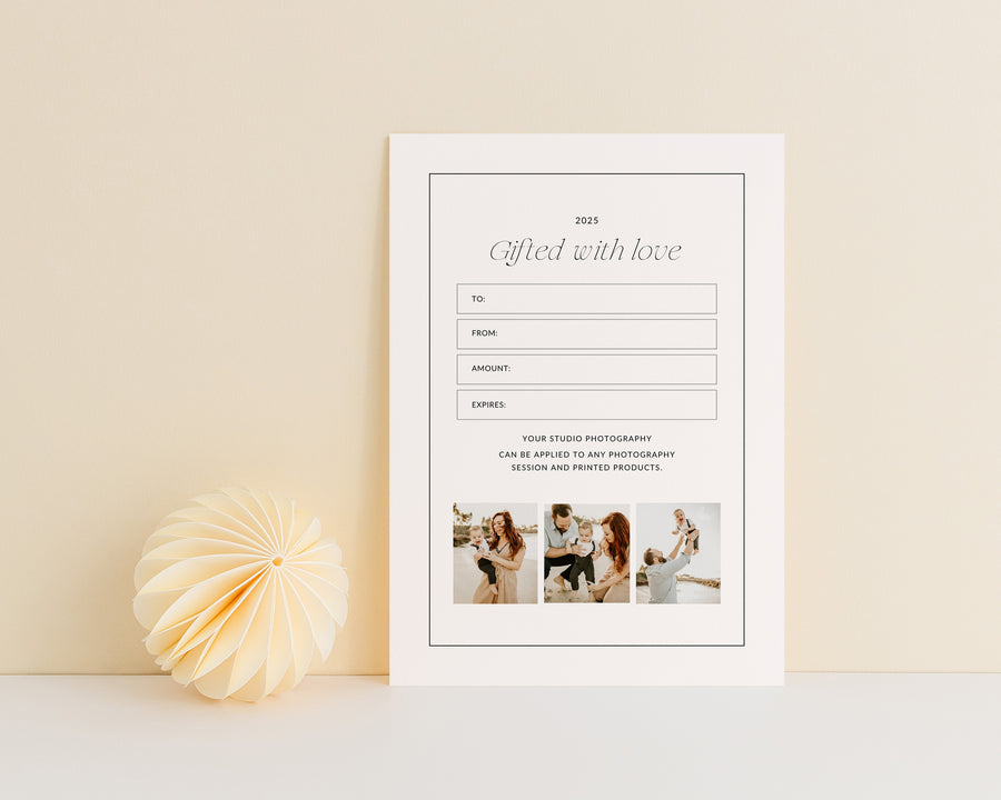 Photography Gift Certificate Template - GC138