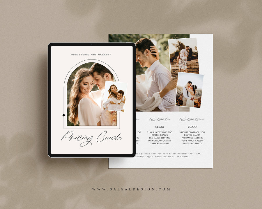 Wedding Photography Pricing Guide Template - PG091