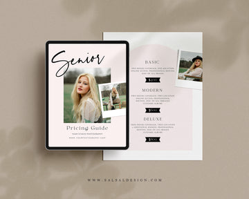 Senior Photography Pricing Guide Template - PG099