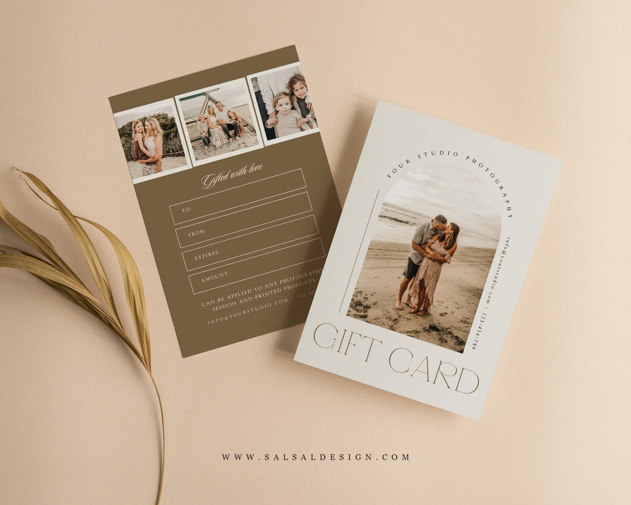 Photography Gift Certificate Card Template - GC117