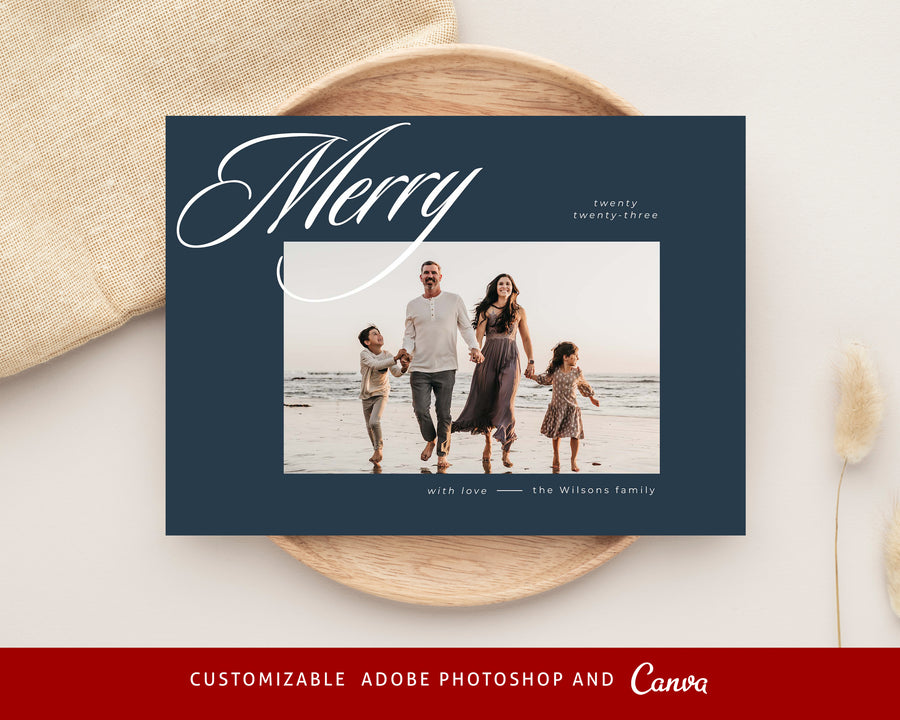 Family Merry Christmas Card Template, Printable Christmas Photo Card C – Birdesign family-merry-christmas-card-template-printable-christmas-photo-card-c-birdesign