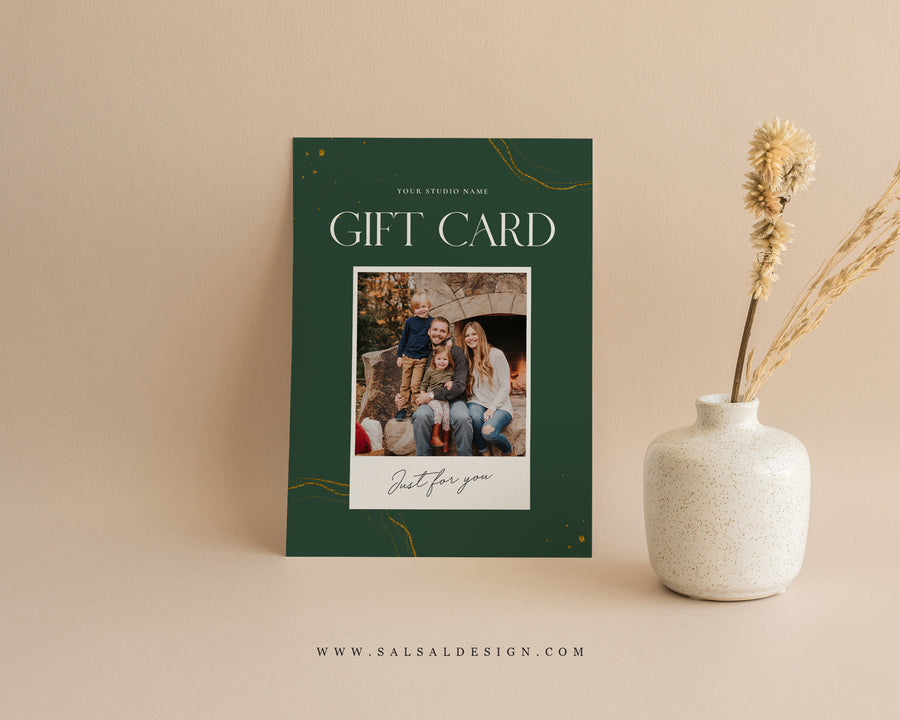 Photography Gift Certificate Card Template - GC124