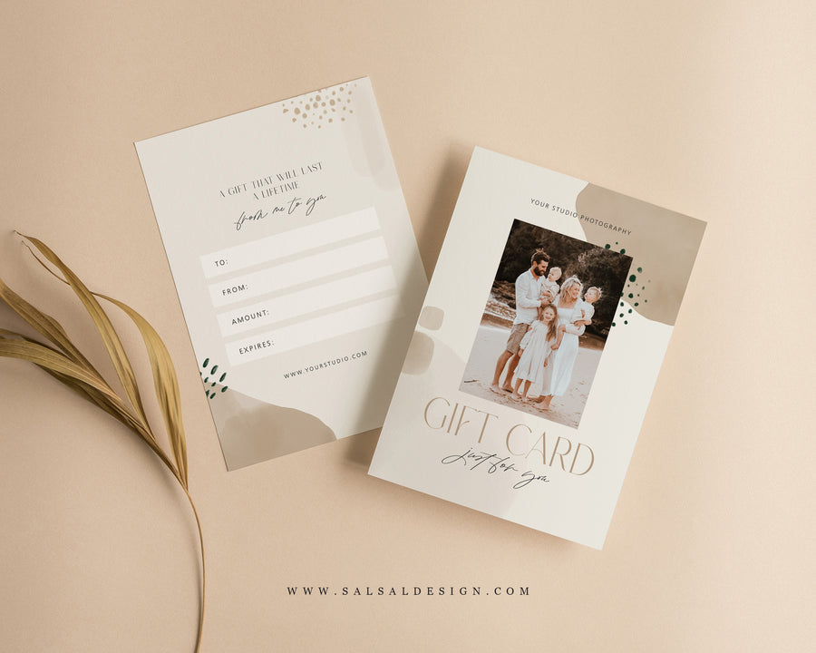 Photography Gift Certificate Card Template - GC106