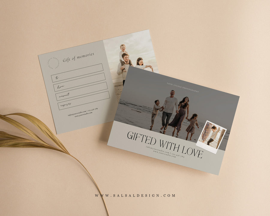 Photography Gift Certificate Card Template - GC121