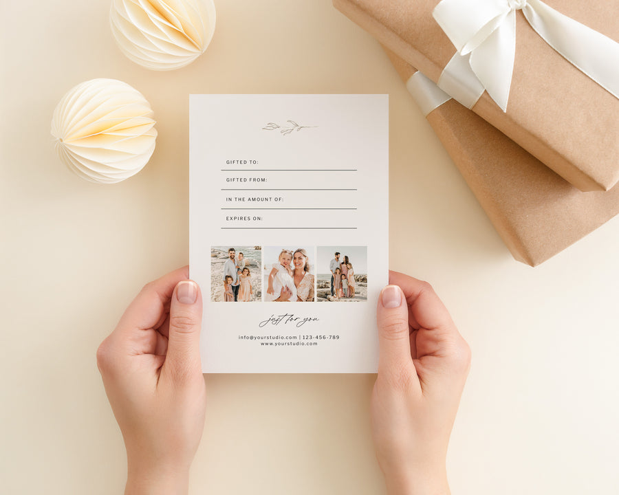 Photography Gift Certificate Template - GC127