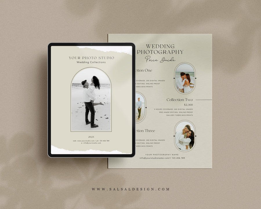 Wedding Photography Pricing Guide Template - PG108