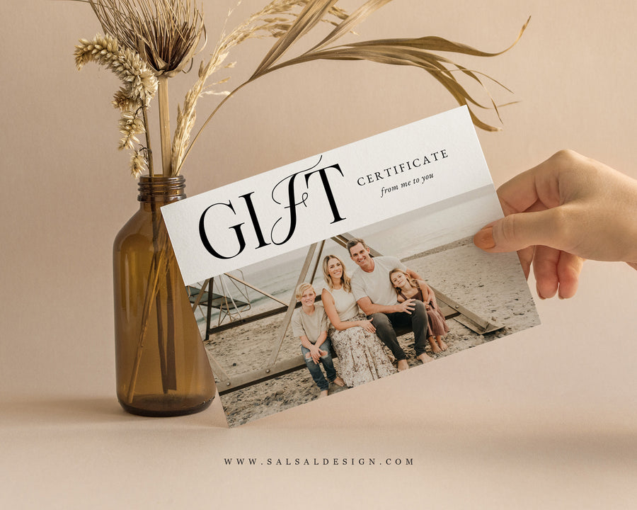 Photography Gift Certificate Card Template - GC126