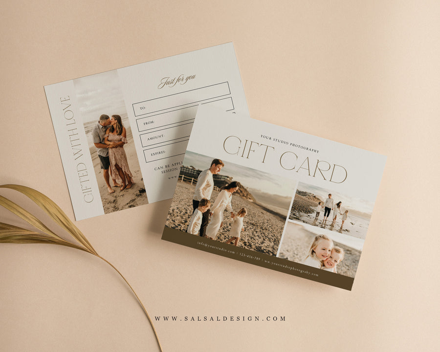 Photography Gift Certificate Card Template - GC116