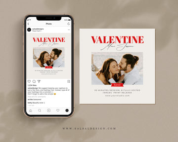 Valentine Minis Template for Photographers - MINI461