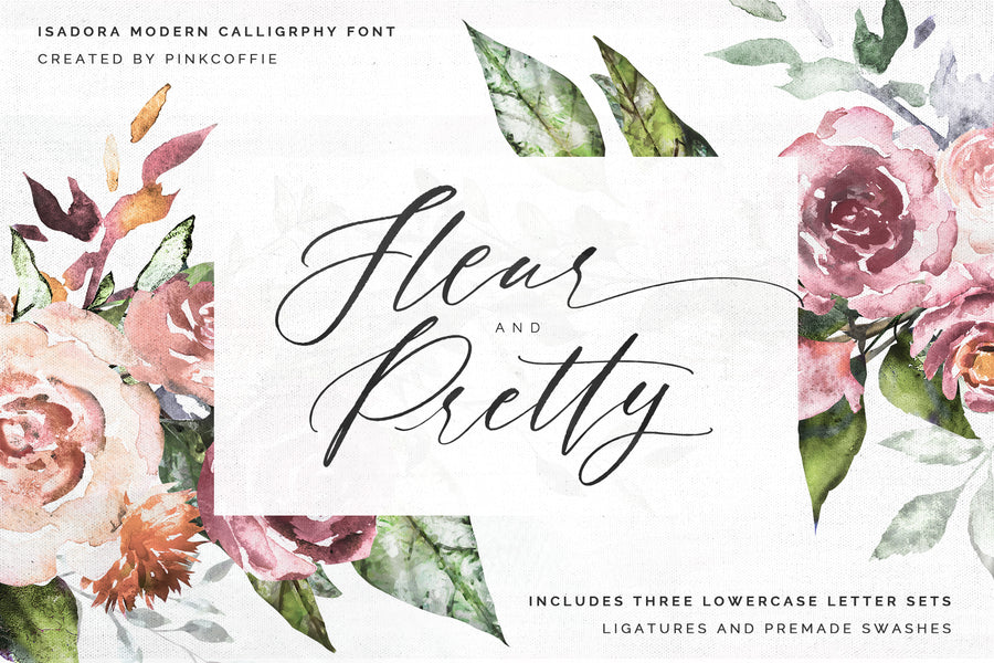 Isadora I Rustic Wedding Script Font