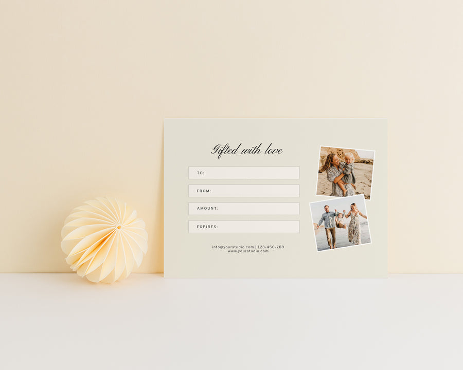 Photography Gift Card - GC129