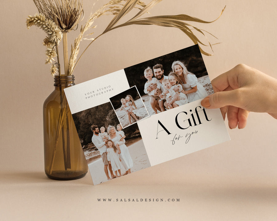 Photography Gift Certificate Card Template - GC098