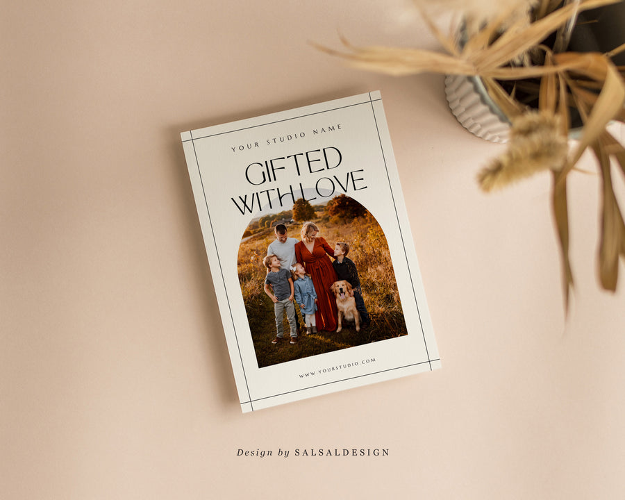 Studio Gift Certificate Card Template - GC074