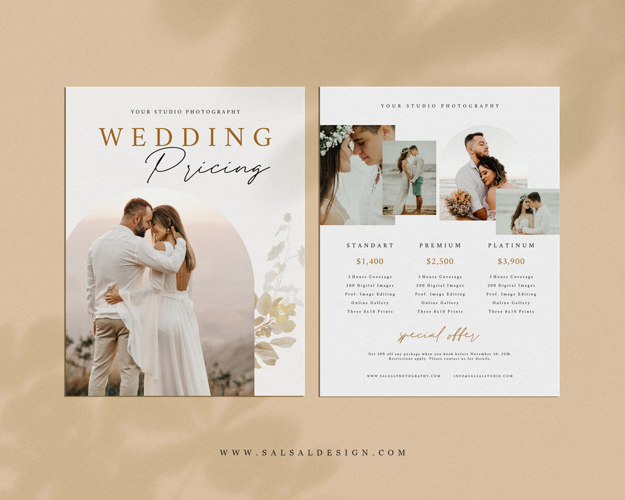 Photography Pricing Guide Template - PG075