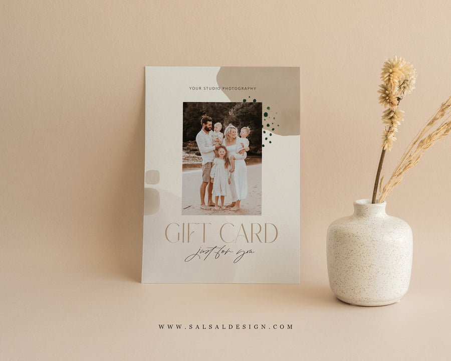 Photography Gift Certificate Card Template - GC106