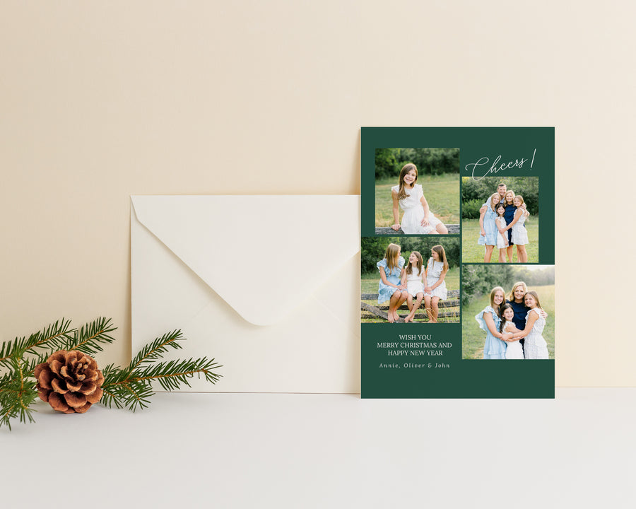 Modern Christmas Card 5x7 - CD489