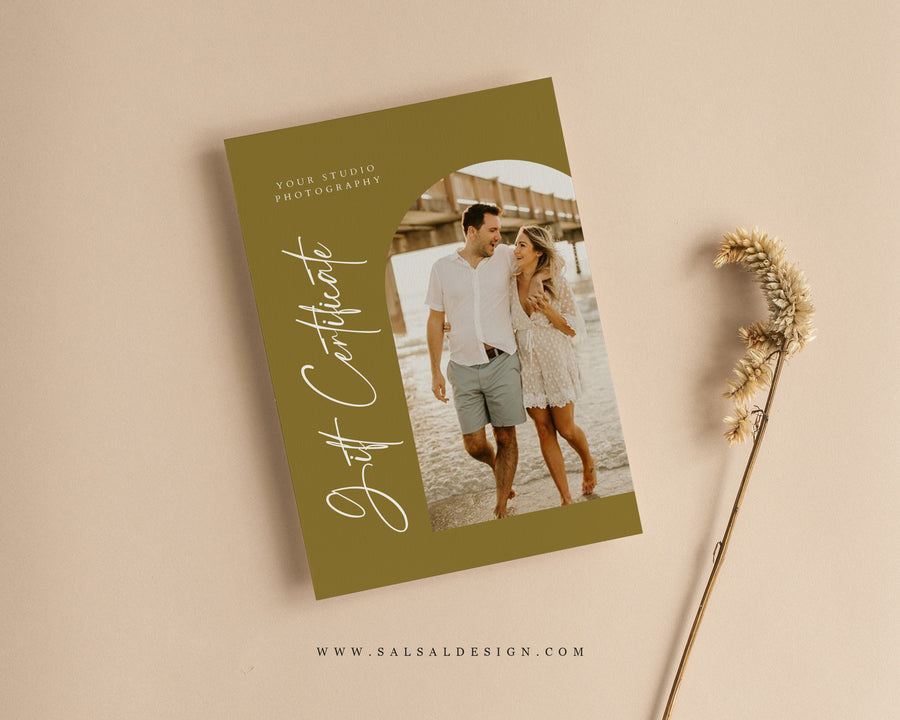 Photography Gift Certificate Card Template - GC115