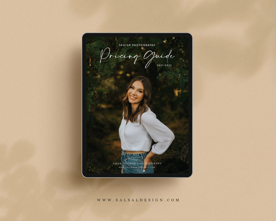 Senior Photography Pricing Guide Template - PG072