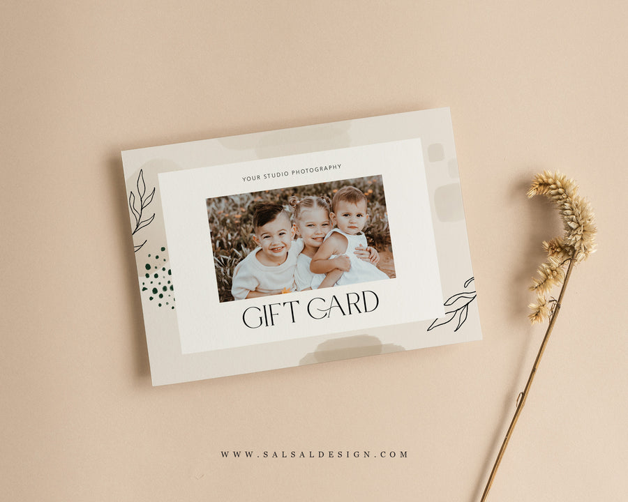 Photography Gift Certificate Card Template - GC107