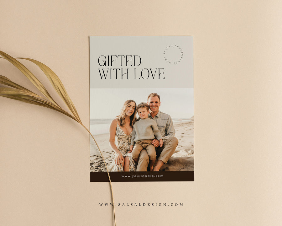 Photography Gift Certificate Card Template - GC119