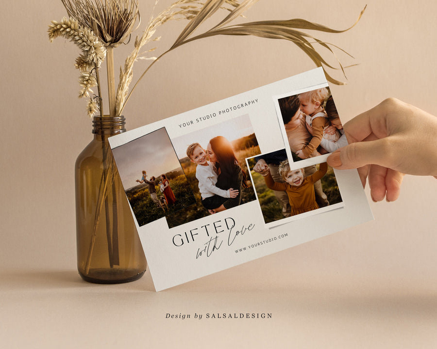 Studio Gift Certificate Card Template - GC079