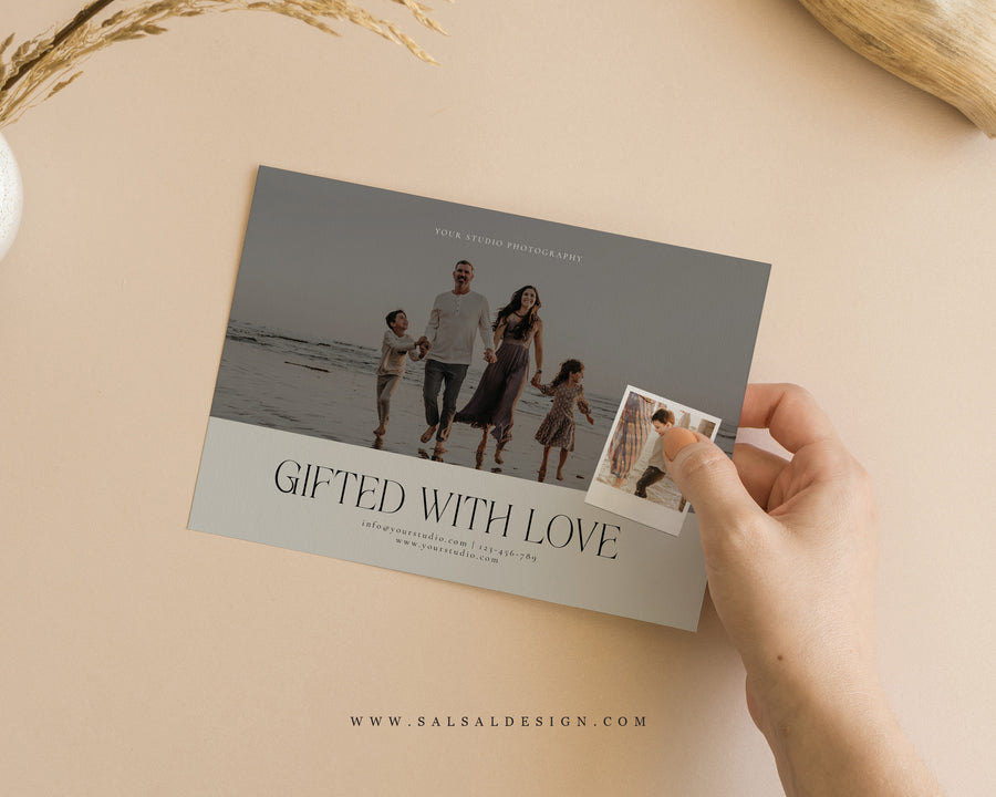 Photography Gift Certificate Card Template - GC121