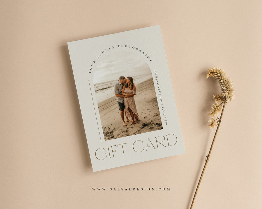 Photography Gift Certificate Card Template - GC117