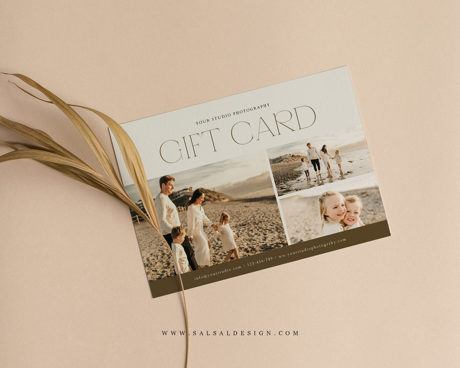 Photography Gift Certificate Card Template - GC116