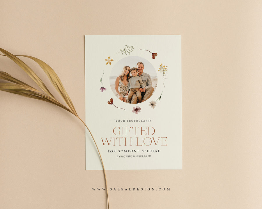Photography Gift Certificate Card Template - GC112