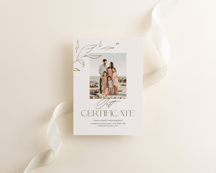 Photography Gift Certificate Template - GC127