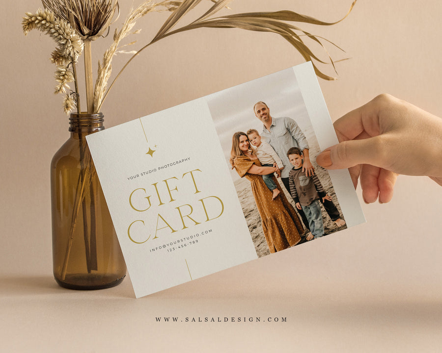 Photography Gift Certificate Card Template - GC113